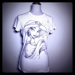 HOT TOPIC x DISNEY Jasmine sketch fitted tee